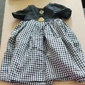 American Girl Black and White Checkered Doll Dress